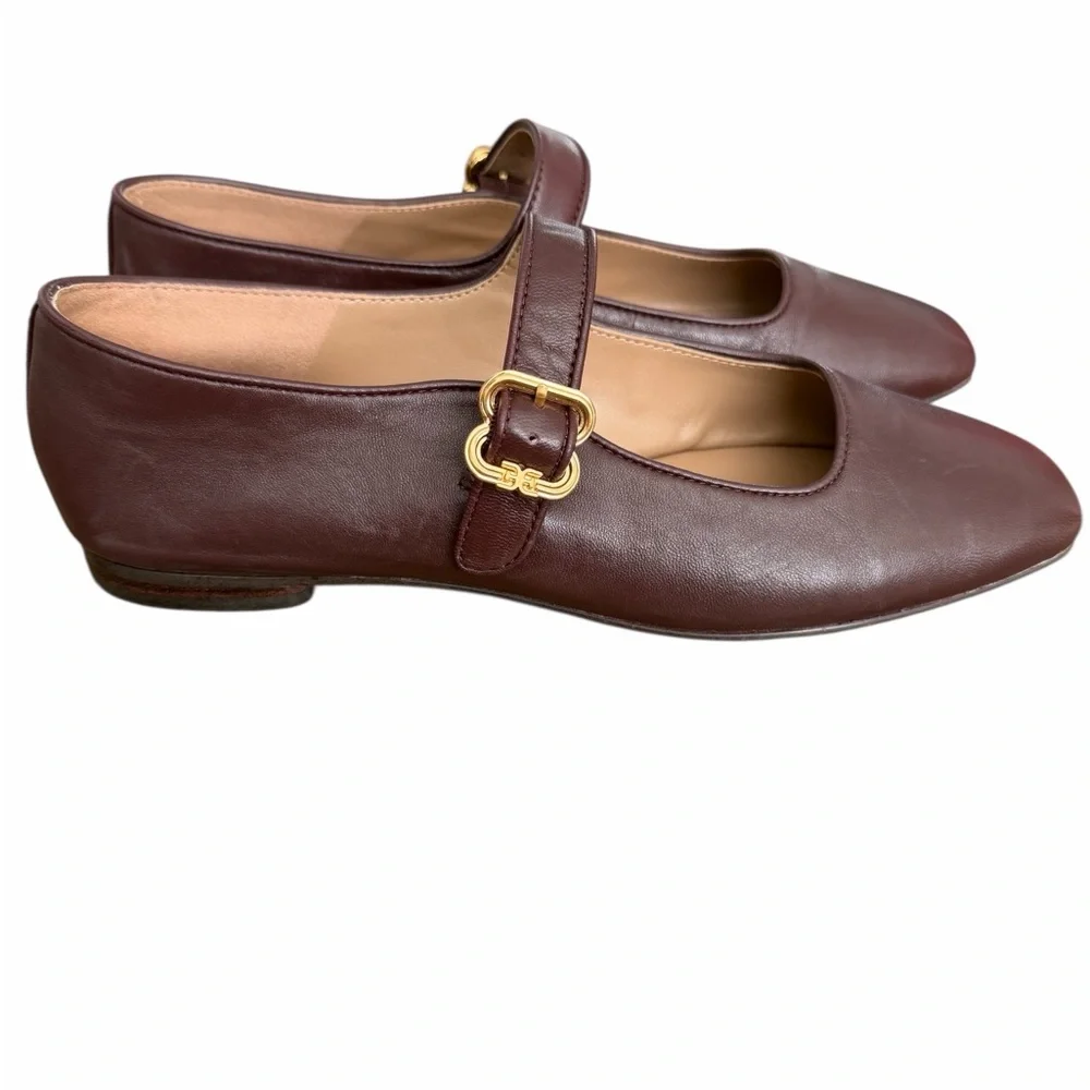 Sam Edelman Michaela Mary Jane Flat with Gold Buckle - Picture 4 of 6